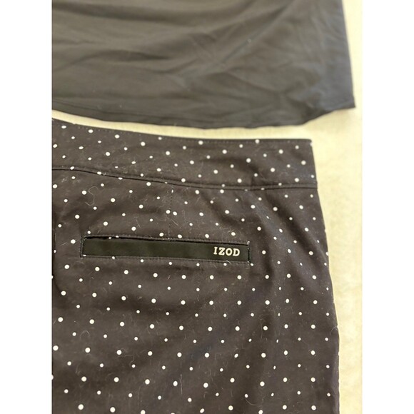 Izod zelos skorts set of 2 black XL & size 16 polka dot - Picture 11 of 12